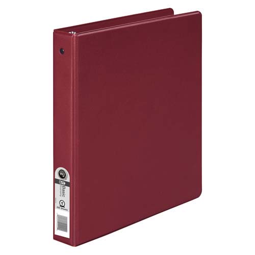 Wilson Jones 1" Burgundy Basic Opaque Round Ring Binders 12pk - W368-14NCPP