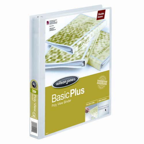 Wilson Jones 1" Clear Non-Stick Flexible Binders 12pk - A7043337D