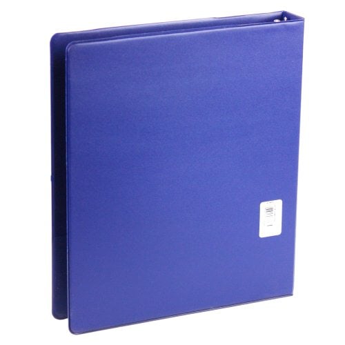 Wilson Jones 1" Dark Blue Basic Opaque Round Ring Binder 12pk - W368-14NBLPP1