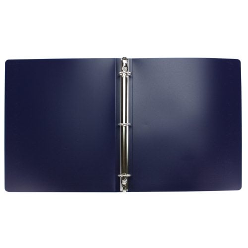 Wilson Jones 1" Dark Blue Semi-Rigid ACCOHIDE Ring Binder 1pk - A7039712A