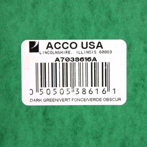 Wilson Jones 1" Dark Green PRESSTEX Ring Binder 1pk - A7038616A