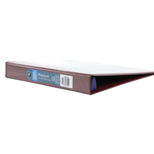 Wilson Jones 1" Dark Red Premium Locking D-Ring Binders - 6pk