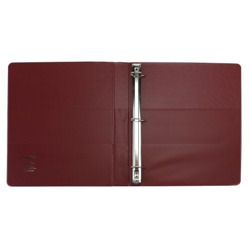 Wilson Jones 1" Dark Red Premium Locking D-Ring Binders - 6pk