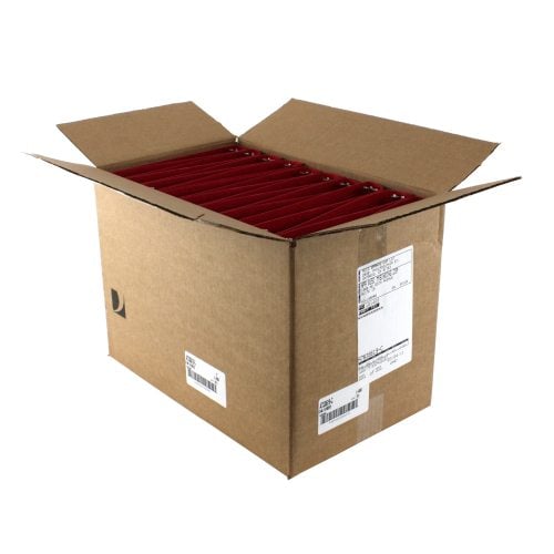 Wilson Jones 1" Executive Red PRESSTEX Ring Binders - 20pk