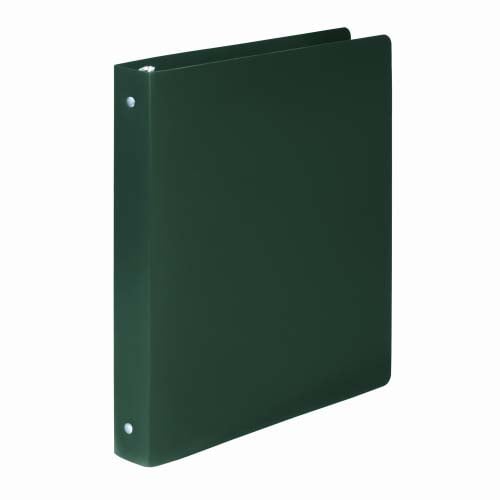 Wilson Jones 1" Forest Green Semi-Rigid ACCOHIDE Ring Binders - 20pk