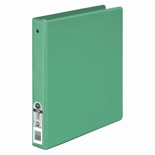 Wilson Jones 1" Green Basic Opaque Round Ring Binders 12pk - W368-14NGPP