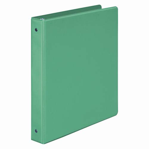 Wilson Jones 1" Green Basic Opaque Round Ring Binders 12pk - W368-14NGPP