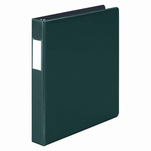 Wilson Jones 1" Hunter Green Heavy Duty Opaque D-Ring Binders - 12pk