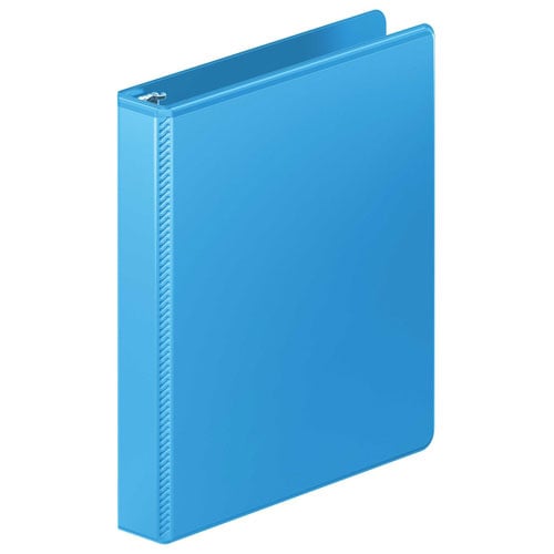Wilson Jones 1" Light Blue Heavy Duty Round Ring View Binder - 12pk
