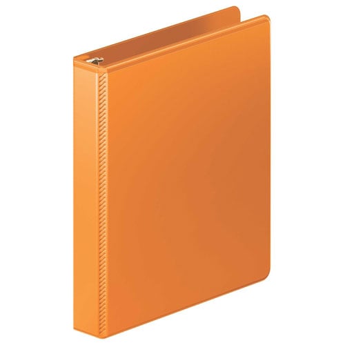 Wilson Jones 1" Orange Heavy Duty Round Ring View Binder - 12pk