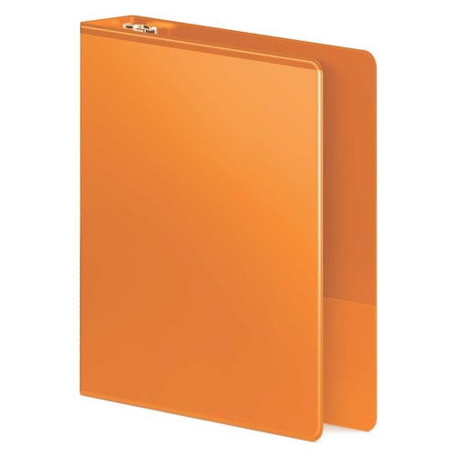 Wilson Jones 1" Orange Heavy Duty Round Ring View Binder - 12pk