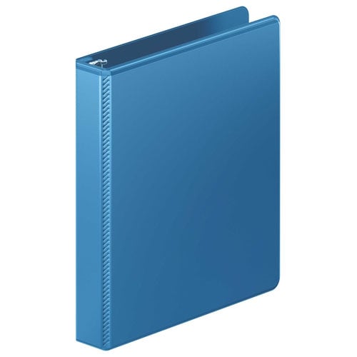Wilson Jones 1" PC Blue Heavy Duty Round Ring View Binder 12pk - W363-14-7462PP