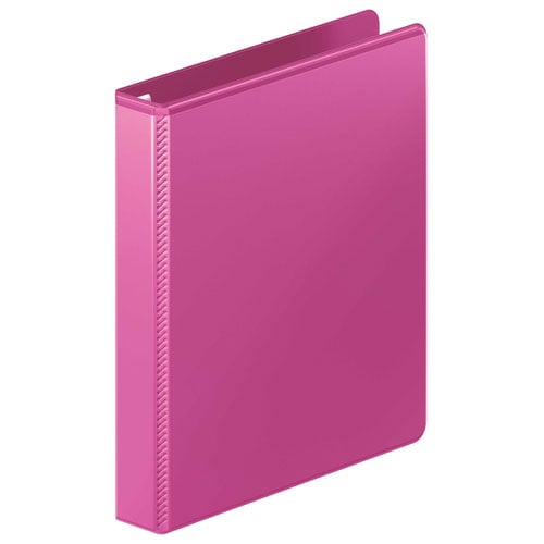 Wilson Jones 1" Power Pink Ultra Duty D-Ring View Binder - 12pk
