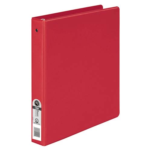 Wilson Jones 1" Red Basic Opaque Round Ring Binders 12pk - W368-14NRPP1