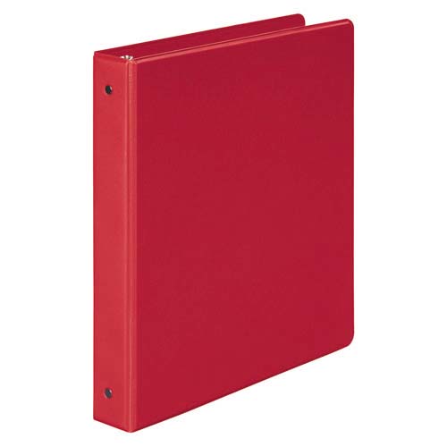 Wilson Jones 1" Red Basic Opaque Round Ring Binders 12pk - W368-14NRPP1