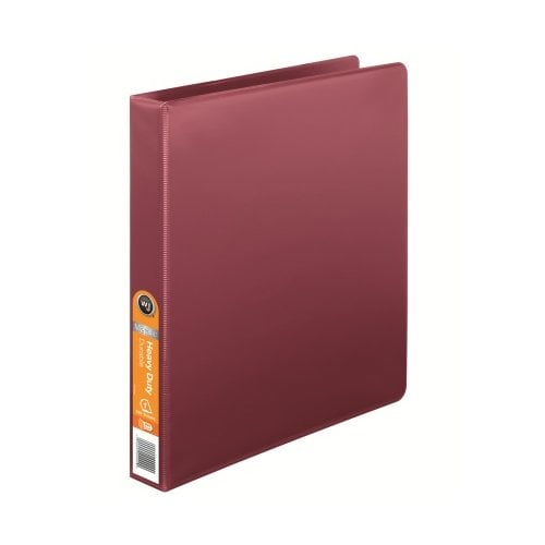 Wilson Jones 1" Red Metallic Heavy Duty D-Ring Binders - 12pk