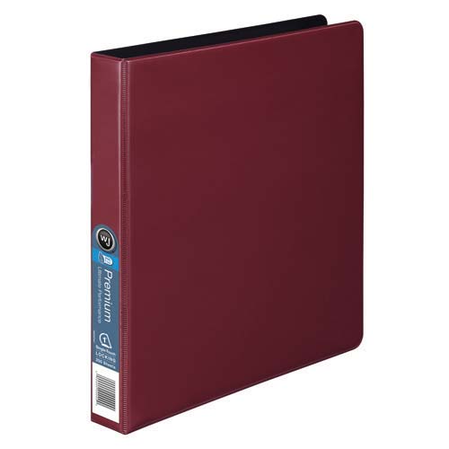 Wilson Jones 1" Red Premium Opaque D-Ring Binders 12pk - W87602PP
