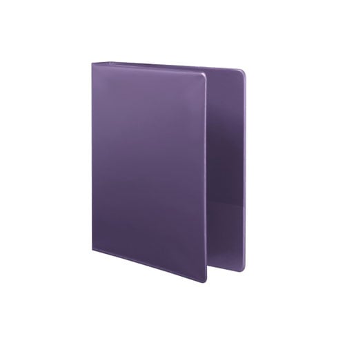Wilson Jones 1" Violet Metallic Heavy Duty D-Ring Binders - 12pk