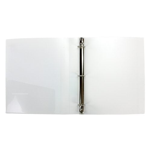 Wilson Jones 1" White Non-Stick Flexible Binders 12pk - A7043333D