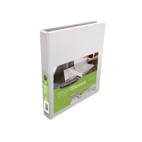 Wilson Jones 1" White Short Sleeve View Binders - 12pk