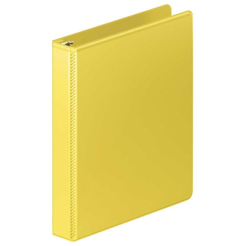 Wilson Jones 1" Yellow Heavy Duty Round Ring View Binder - 12pk