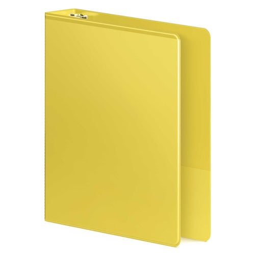 Wilson Jones 1" Yellow Heavy Duty Round Ring View Binder - 12pk