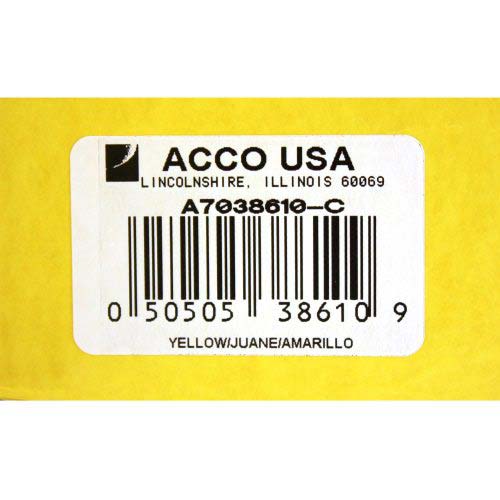 Wilson Jones 1" Yellow PRESSTEX Ring Binders 20pk - A7038610-C