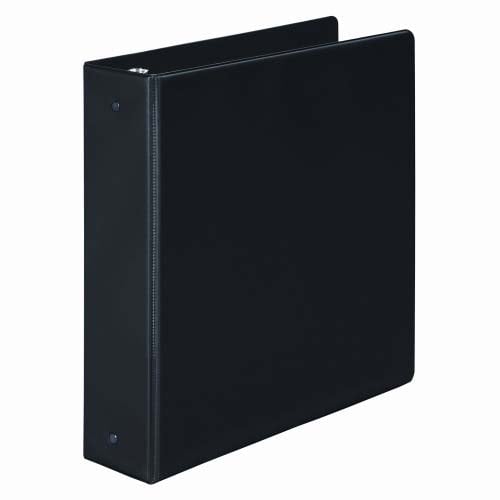Wilson Jones 2" Black Basic Opaque Round Ring Binders 12pk - W368-44NBPP