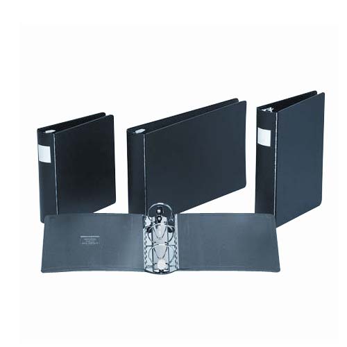 Wilson Jones 2" Black Casebound 14" x 8.5" Ring Binders 12pk - W344-48L