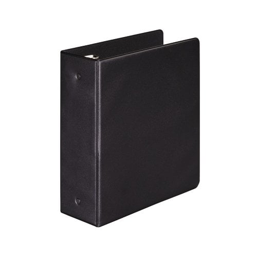 Wilson Jones 2" Black Half Size Basic Opaque Round Ring Binders 6pk - W79681F