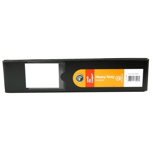 Wilson Jones 2" Black Heavy Duty Opaque Round Binders - 6pk