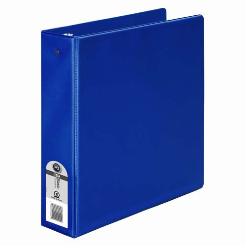 Wilson Jones 2" Blue Basic Opaque Round Ring Binder 12pk - W368-44NBLPP