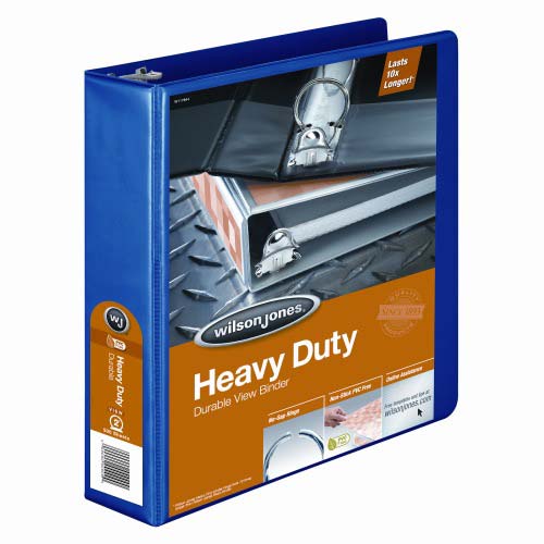 Wilson Jones 2" Blue Heavy-Duty Round Ring Binders - 6pk
