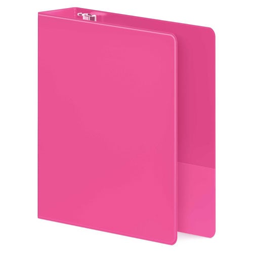 Wilson Jones 2" Bright Pink Heavy Duty D-Ring Binder - 8pk