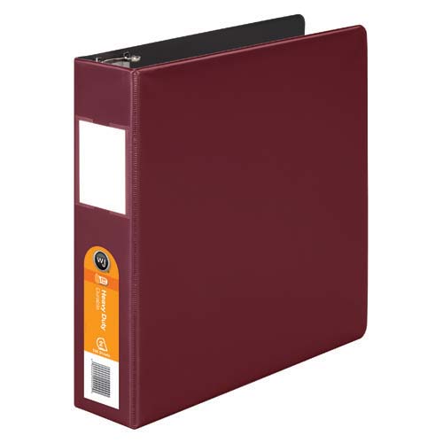 Wilson Jones 2" Dark Red Heavy Duty Opaque D-Ring Binders 6pk - W384-44CPP