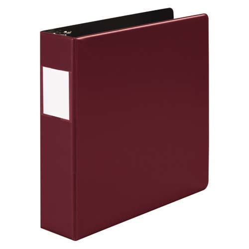 Wilson Jones 2" Dark Red Heavy Duty Opaque Round Binders - 6pk