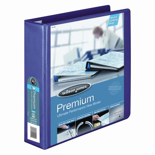 Wilson Jones 2" Eggplant Premium Single-Touch Binders 6pk - W87926PP