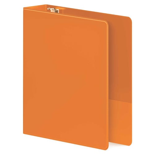 Wilson Jones 2" Orange Heavy Duty Round Ring Binder - 8pk