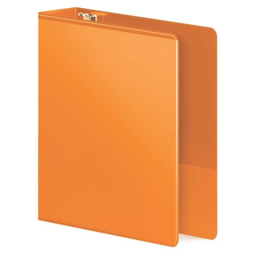 Wilson Jones 2" Orange Heavy Duty Round Ring View Binder - 8pk