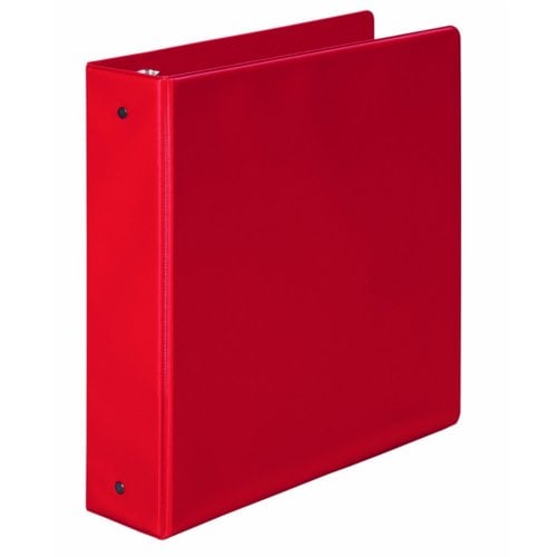 Wilson Jones 2" Red Basic Opaque Round Ring Binders 12pk - W368-44NRPP
