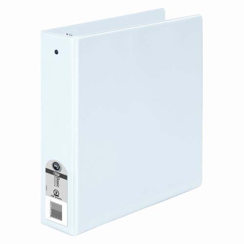 Wilson Jones 2" White Opaque Round Binders with Labels - 12pk