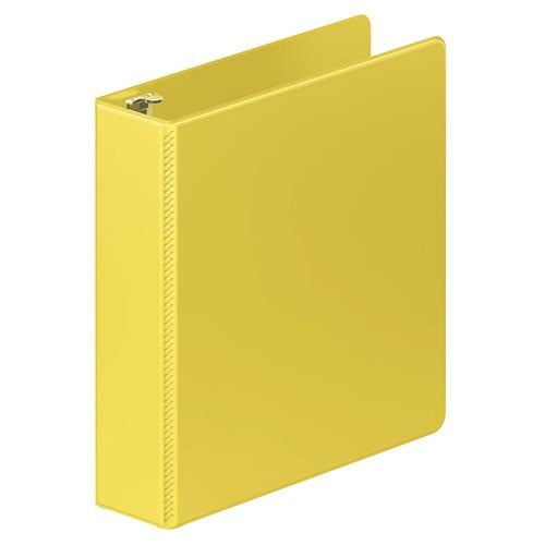 Wilson Jones 2" Yellow Heavy Duty Round Ring Binder - 8pk