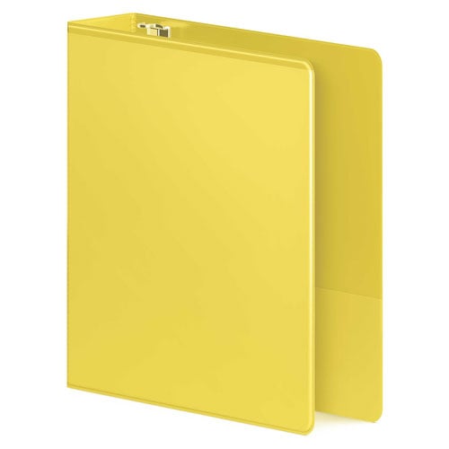 Wilson Jones 2" Yellow Heavy Duty Round Ring View Binder - 8pk
