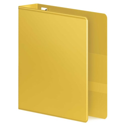 Wilson Jones 2" Yellow Ultra Duty D-Ring View Binder - 8pk