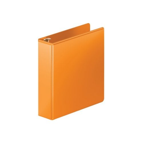 Wilson Jones 2" Orange Heavy Duty D-Ring View Binder - 8pk
