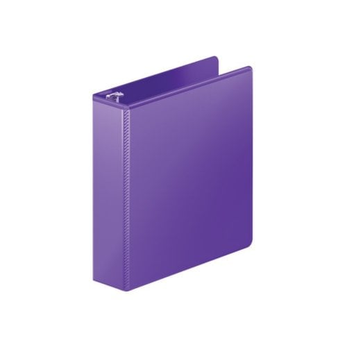 Wilson Jones 2" Purple Heavy Duty D-Ring View Binder - 8pk