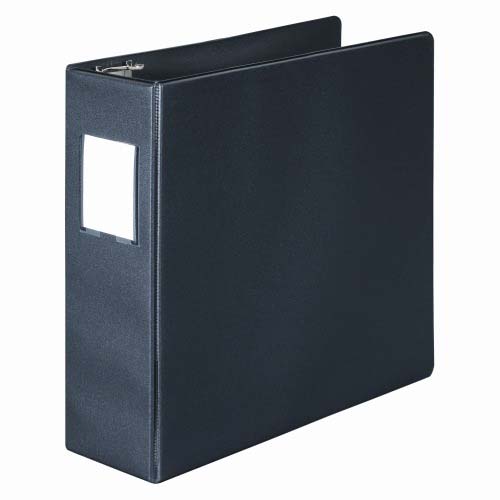 Wilson Jones 3" Black Basic D-Ring Binders With Label Holders 8pk - W383-49NHBPP
