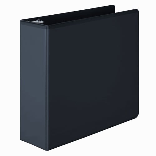 Wilson Jones 3" Black Basic D-Ring View Binders 6pk - W386-49BPP