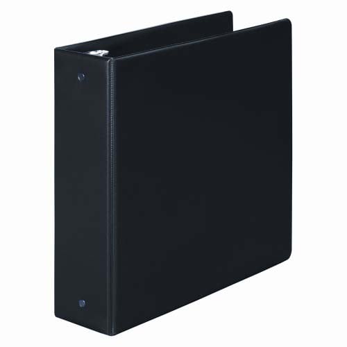 Wilson Jones 3" Black Basic Opaque Round Ring Binders 12pk - W368-49NBPP