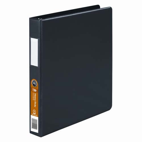 Wilson Jones 3" Black Heavy Duty Opaque Round Binders 6pk - W364-49NBPP